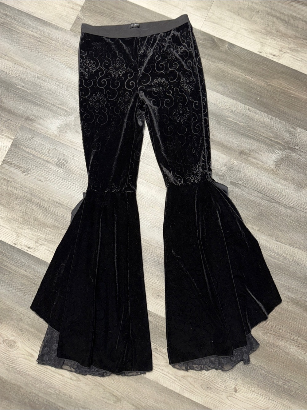 Eva Lady velvet gothic y2k pants bottoms